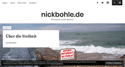 Desktop Screenshot of nickbohle.de